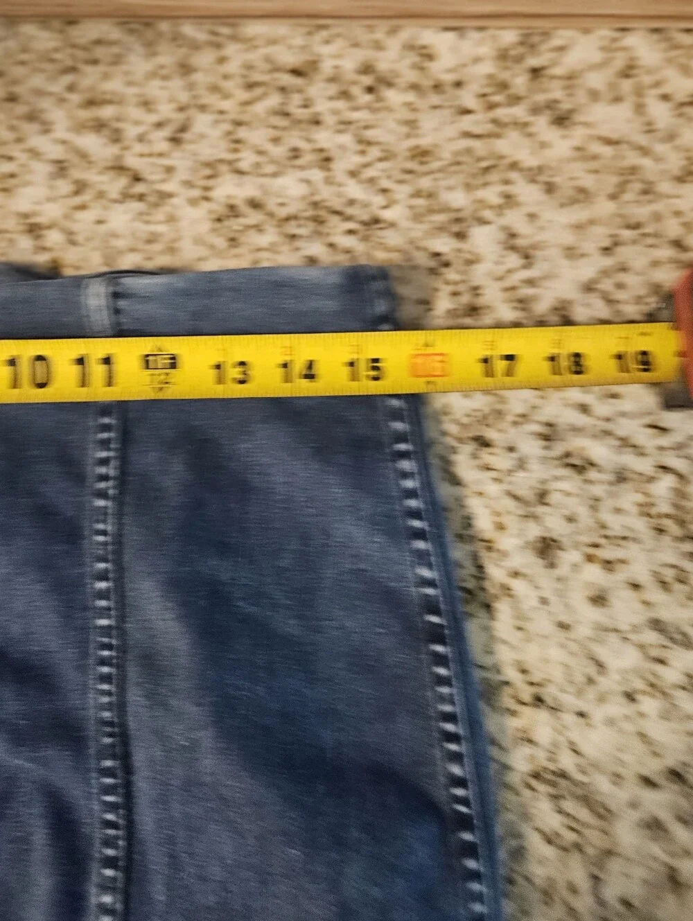 Free People SZ 12 Dark Wash Back Zip Stretch Denim Mini Skirt Bodycon